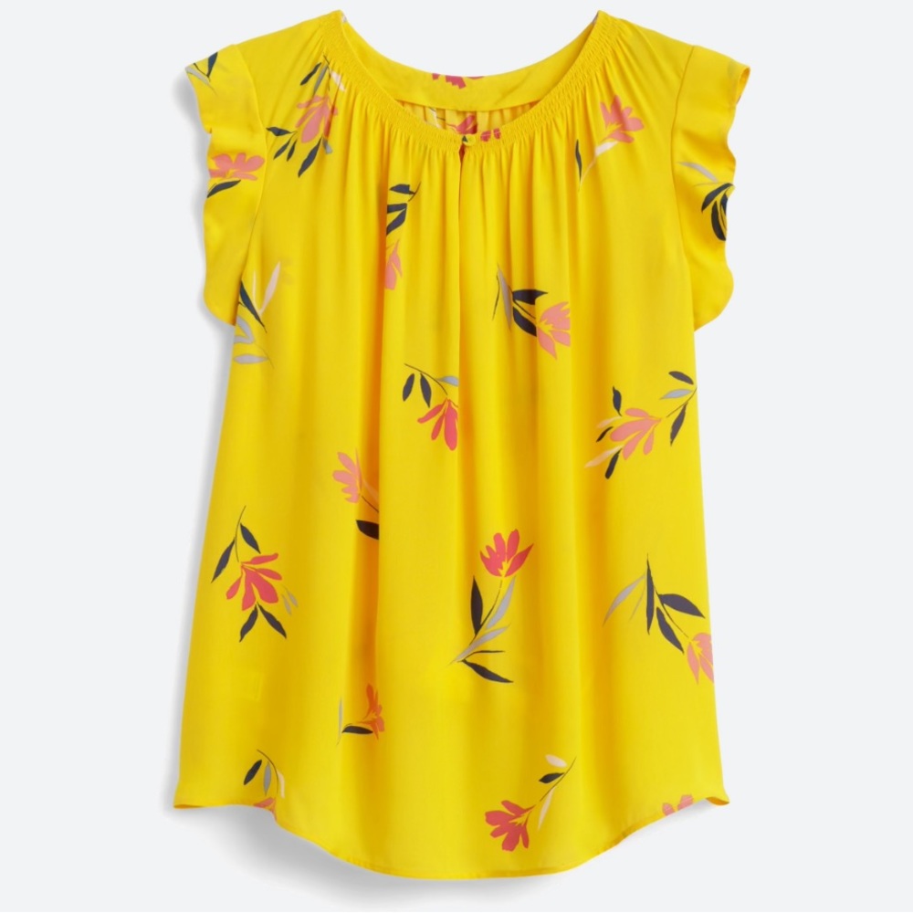 Covered button blouse